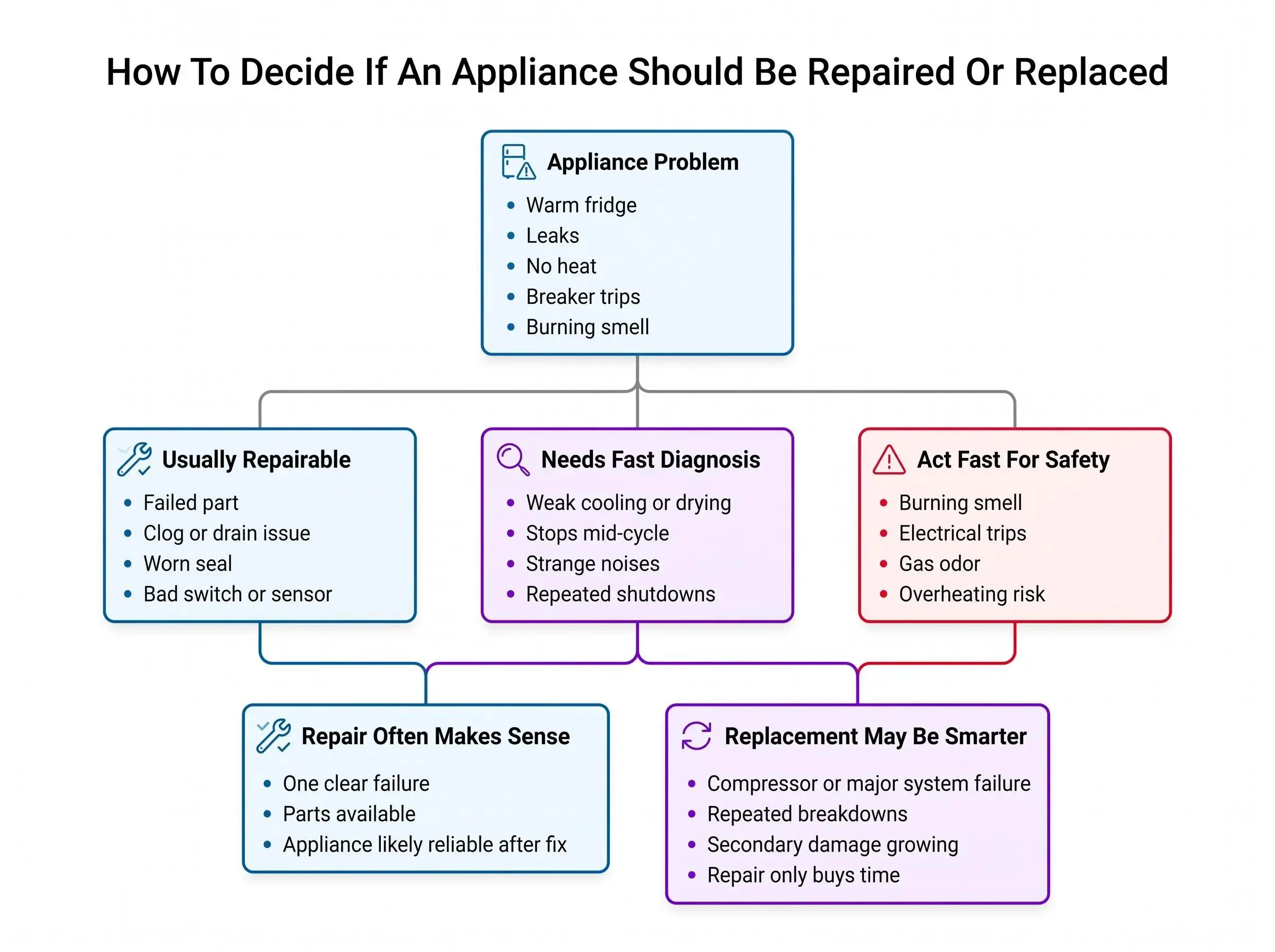 Residential appliance repair in Austin: what can be fixed before replacement