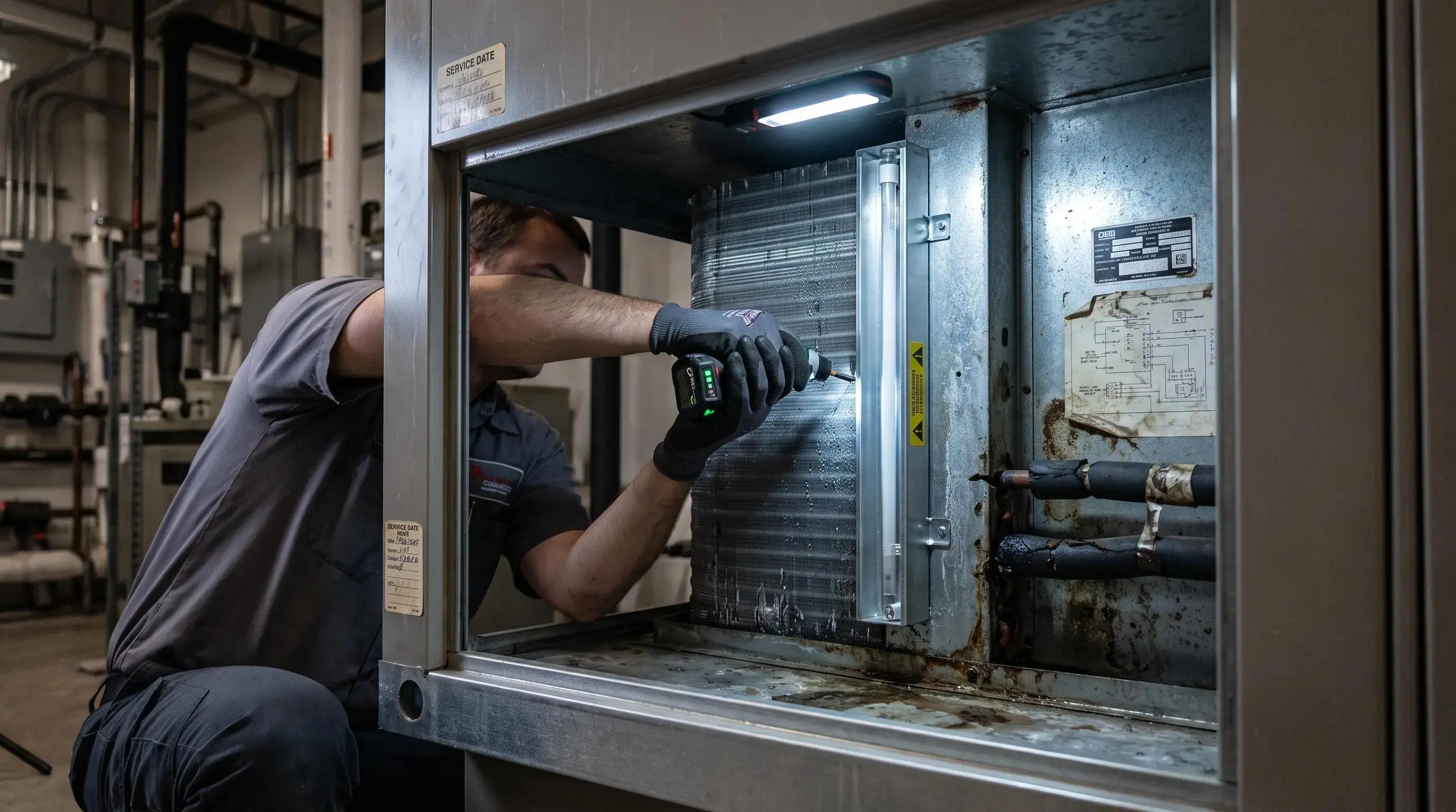 indoor air quality hvac UV and coil-cleanliness upgrades restoring lost capacity